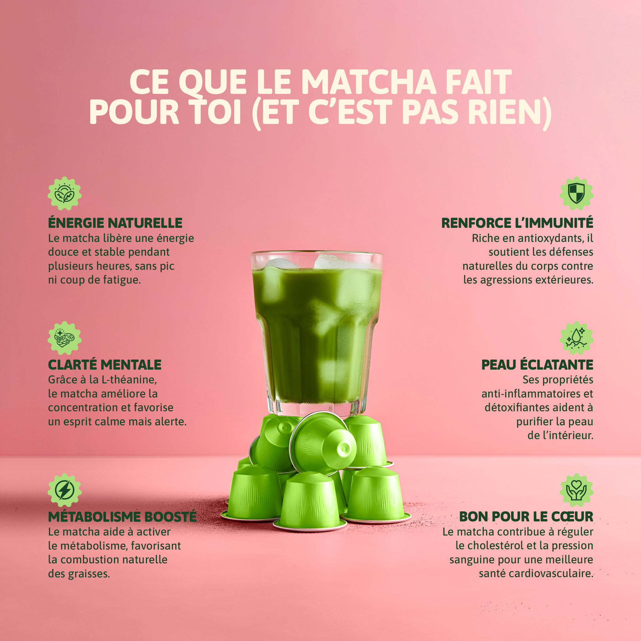 10 Capsules cérémonial matcha – Compatibles Nespresso®