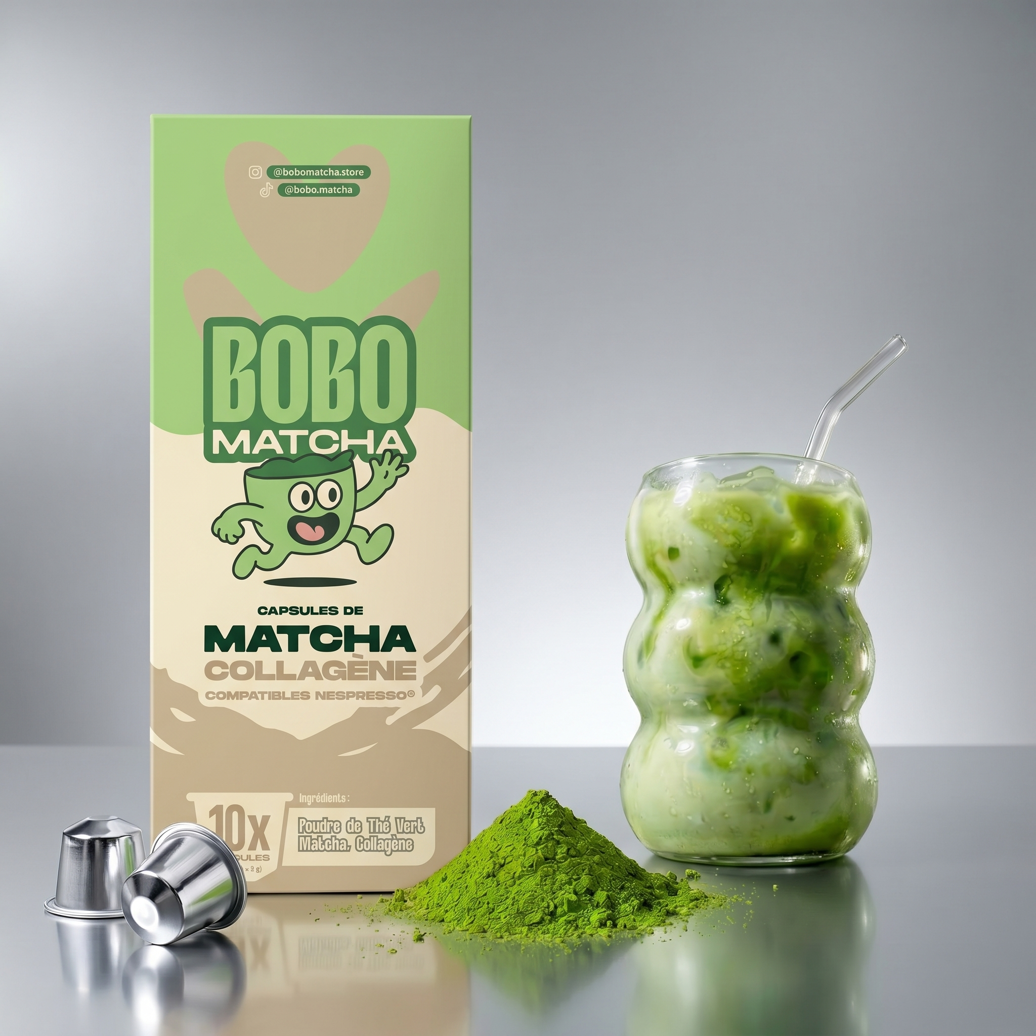 Précommande - Capsules de matcha compatibles Nespresso