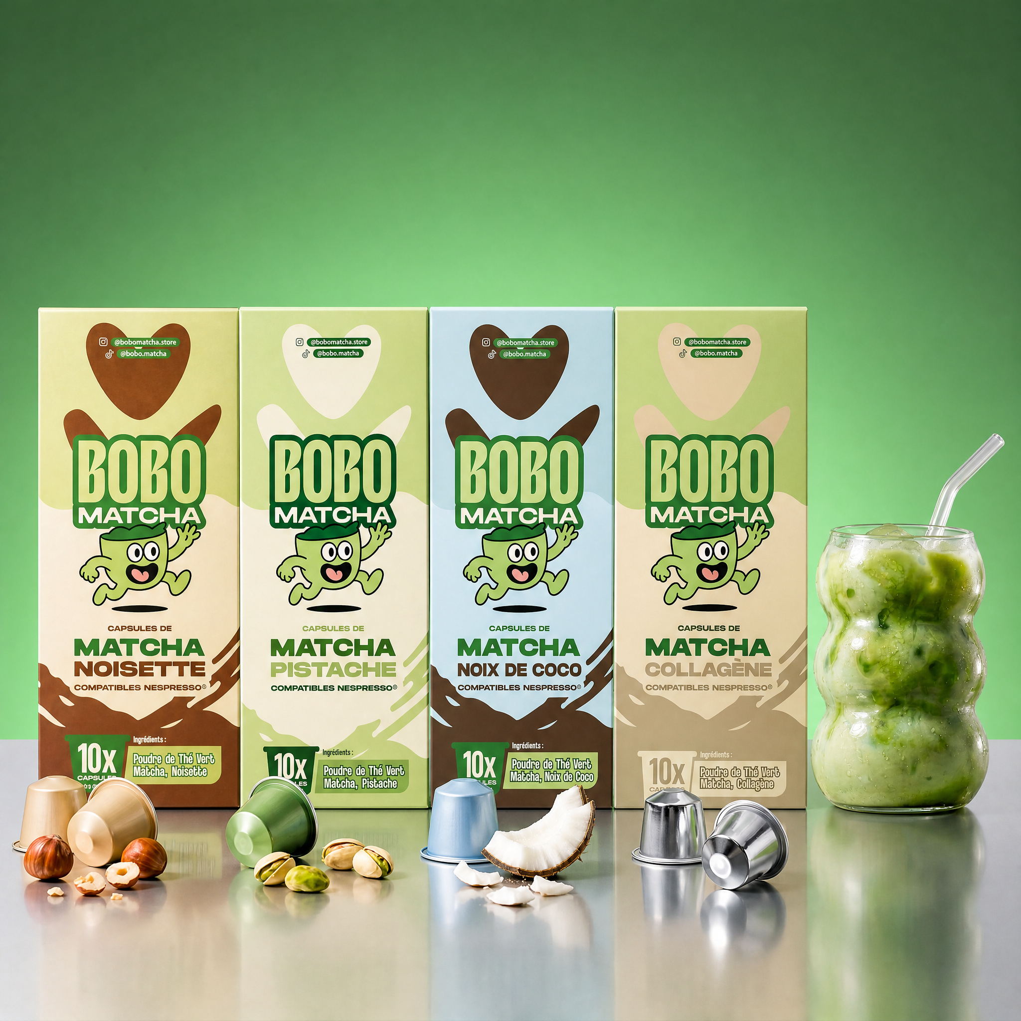 Précommande - Capsules de matcha compatibles Nespresso
